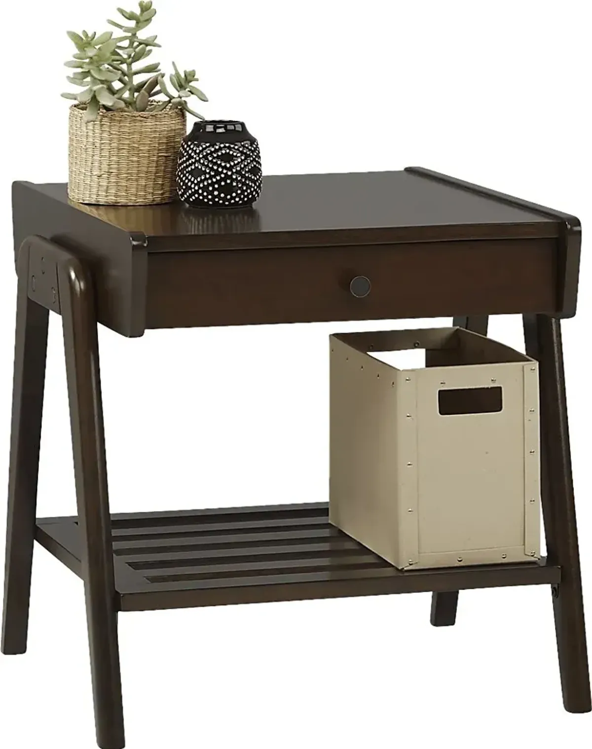 Valloria Brown End Table