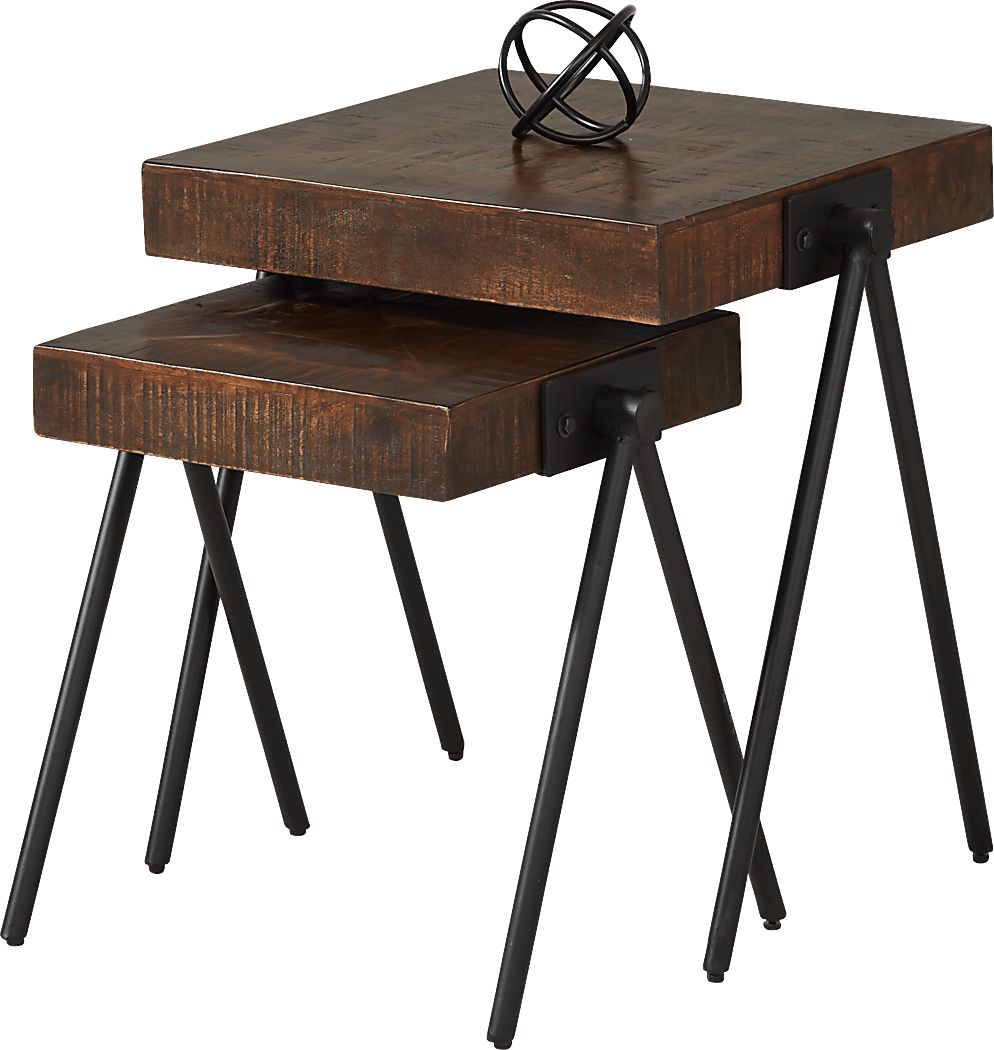 Banning Tobacco Nesting End Table Set