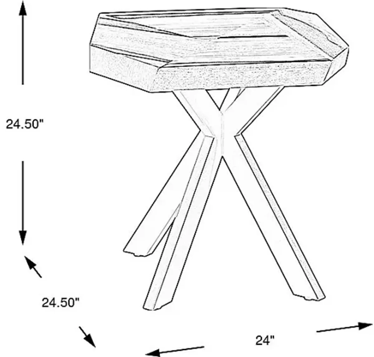 Seneca Cove Natural End Table