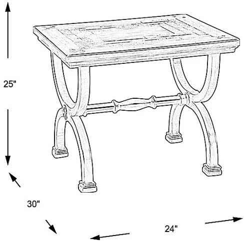 Cedar Grove Brown End Table