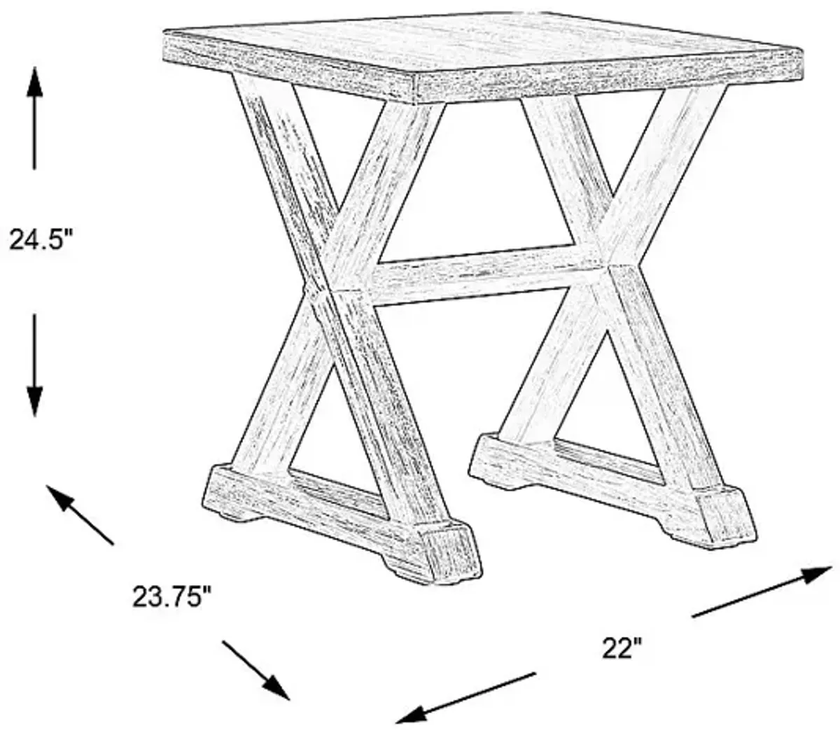 Kalani Black End Table