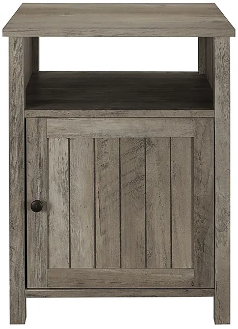 Oaks Circle Gray End Table