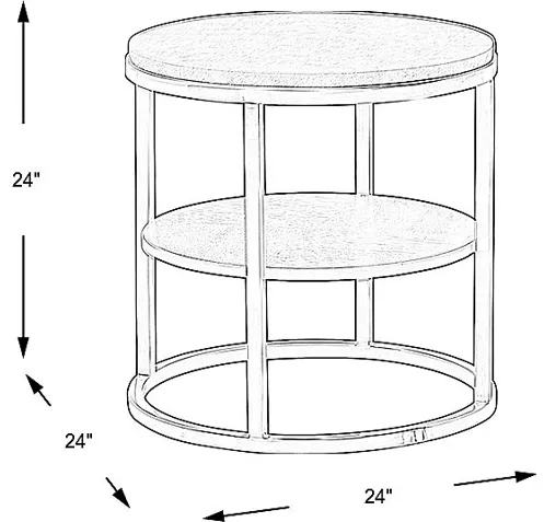 Eldren Tobacco End Table