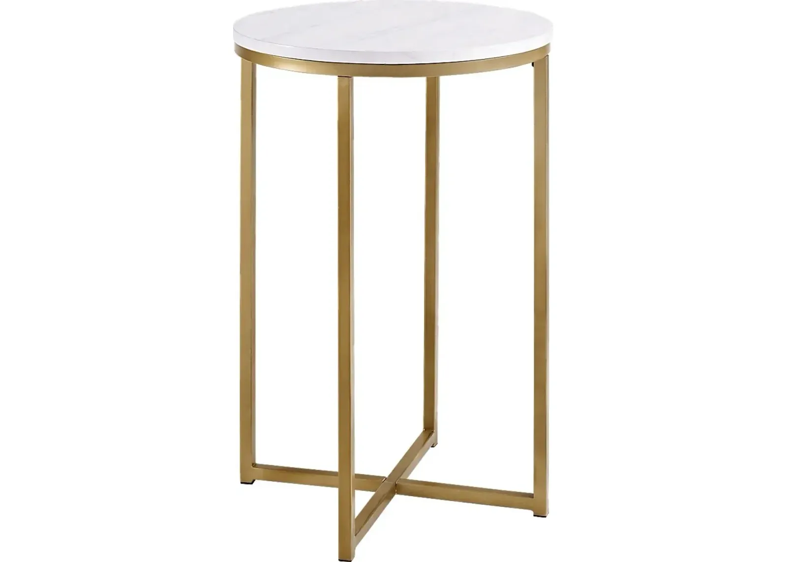 Bryon Alley White Accent Table