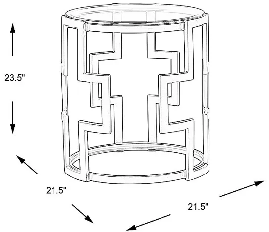 Laurier Park Bronze End Table