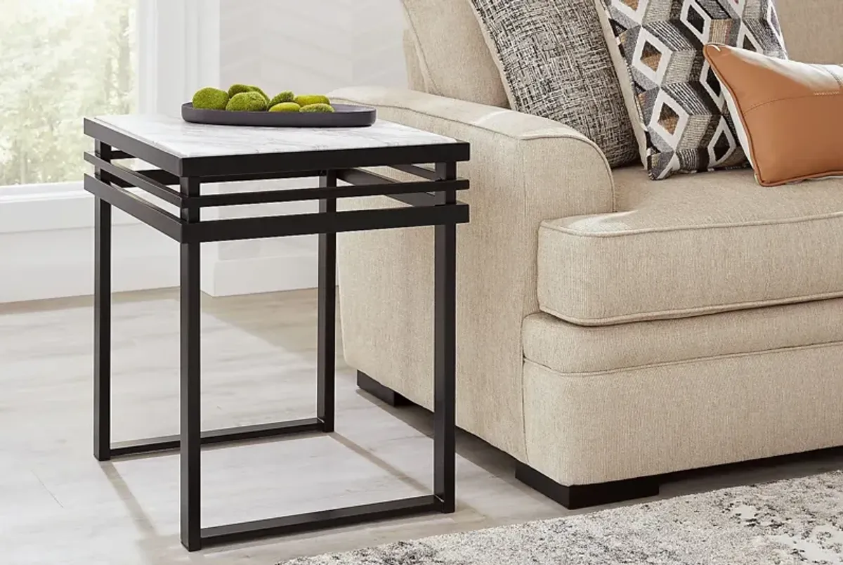 Truanni Black End Table