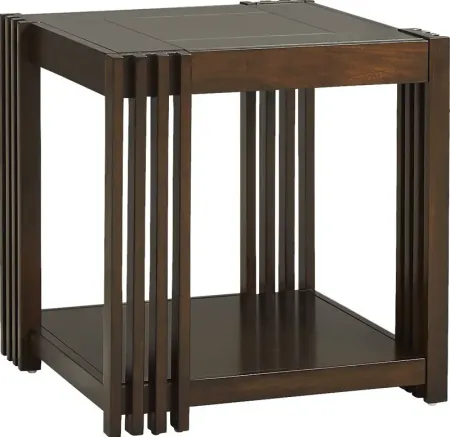 Camellia Brown Cherry End Table