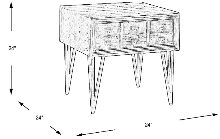 Bennett Creek Brown End Table