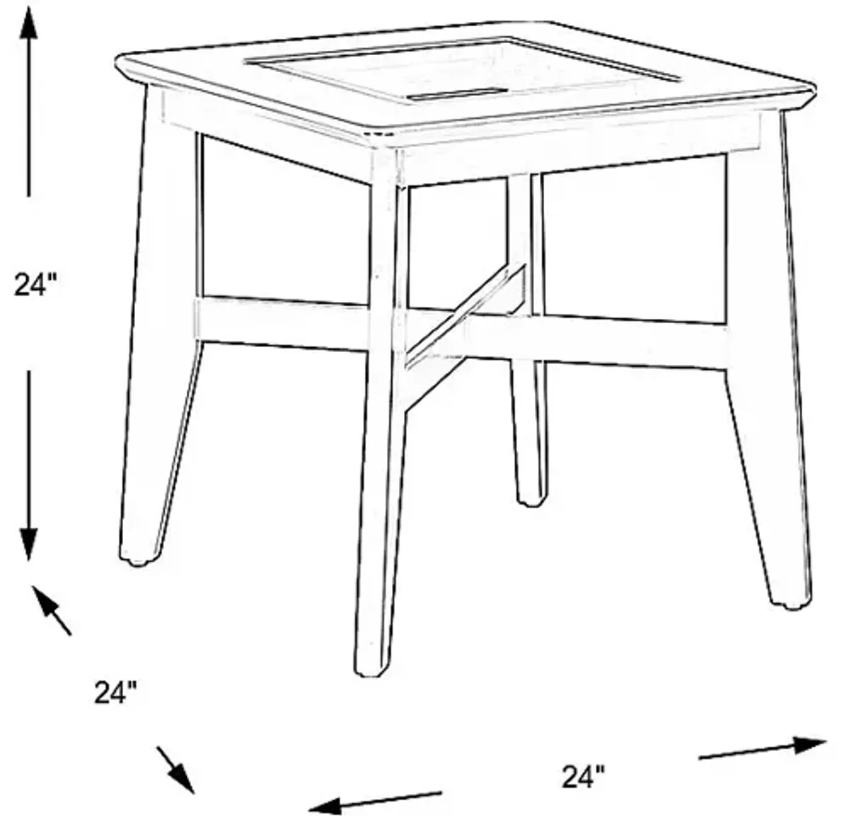 Westcreek Black End Table