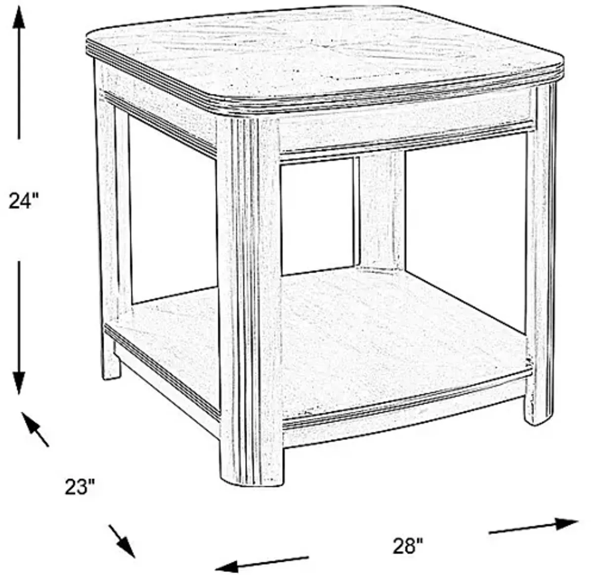 Sedalia Merlot End Table