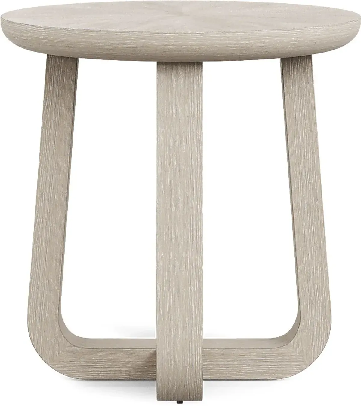 Canyon Light Gray Round End Table