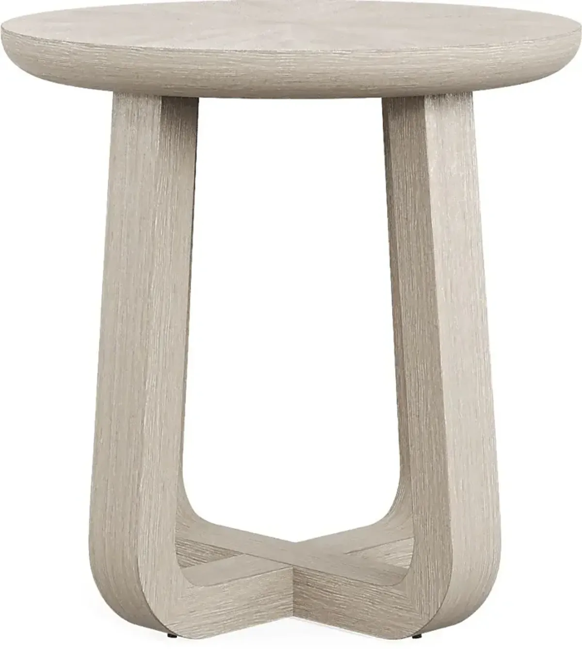 Canyon Light Gray Round End Table