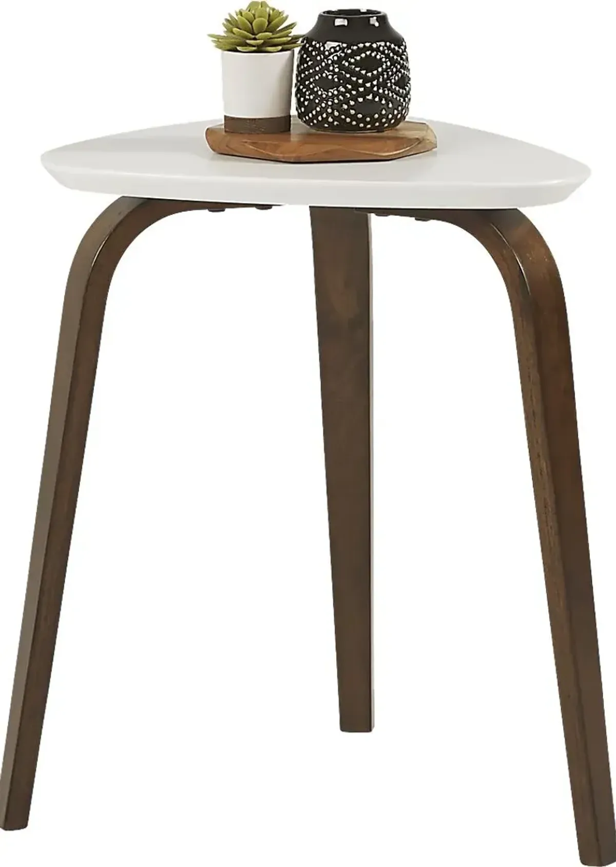 Melodina White End Table