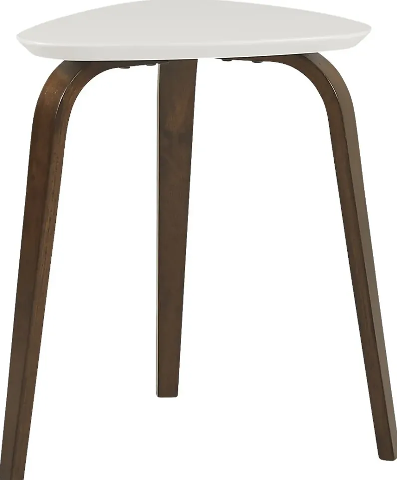 Melodina White End Table