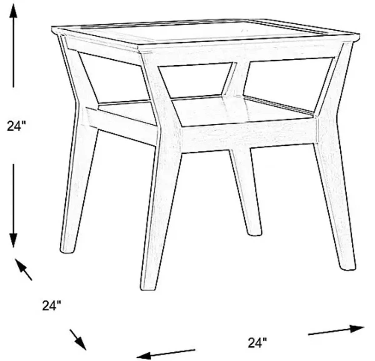 Mondello Brown End Table