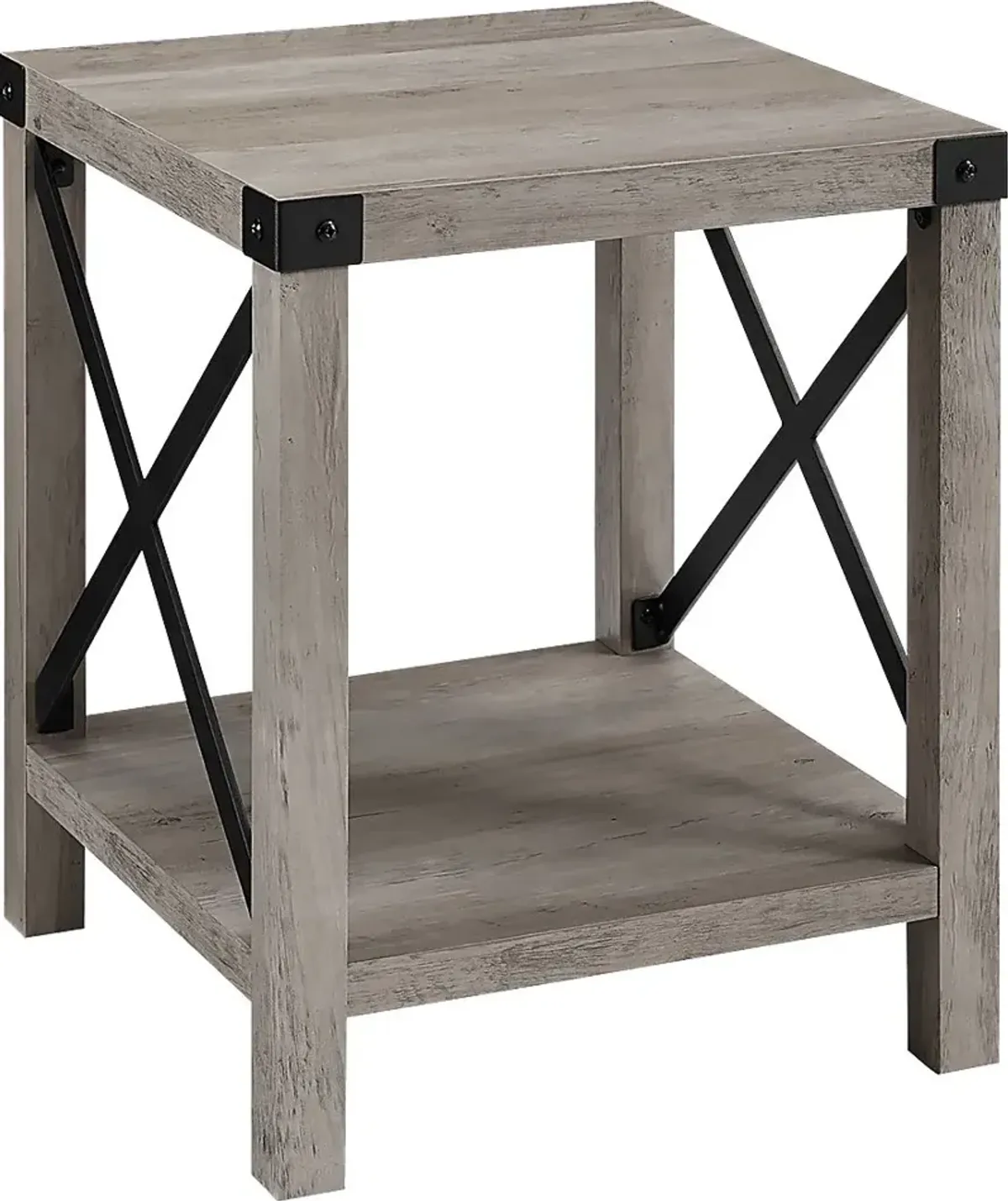 Shamblin Gray End Table