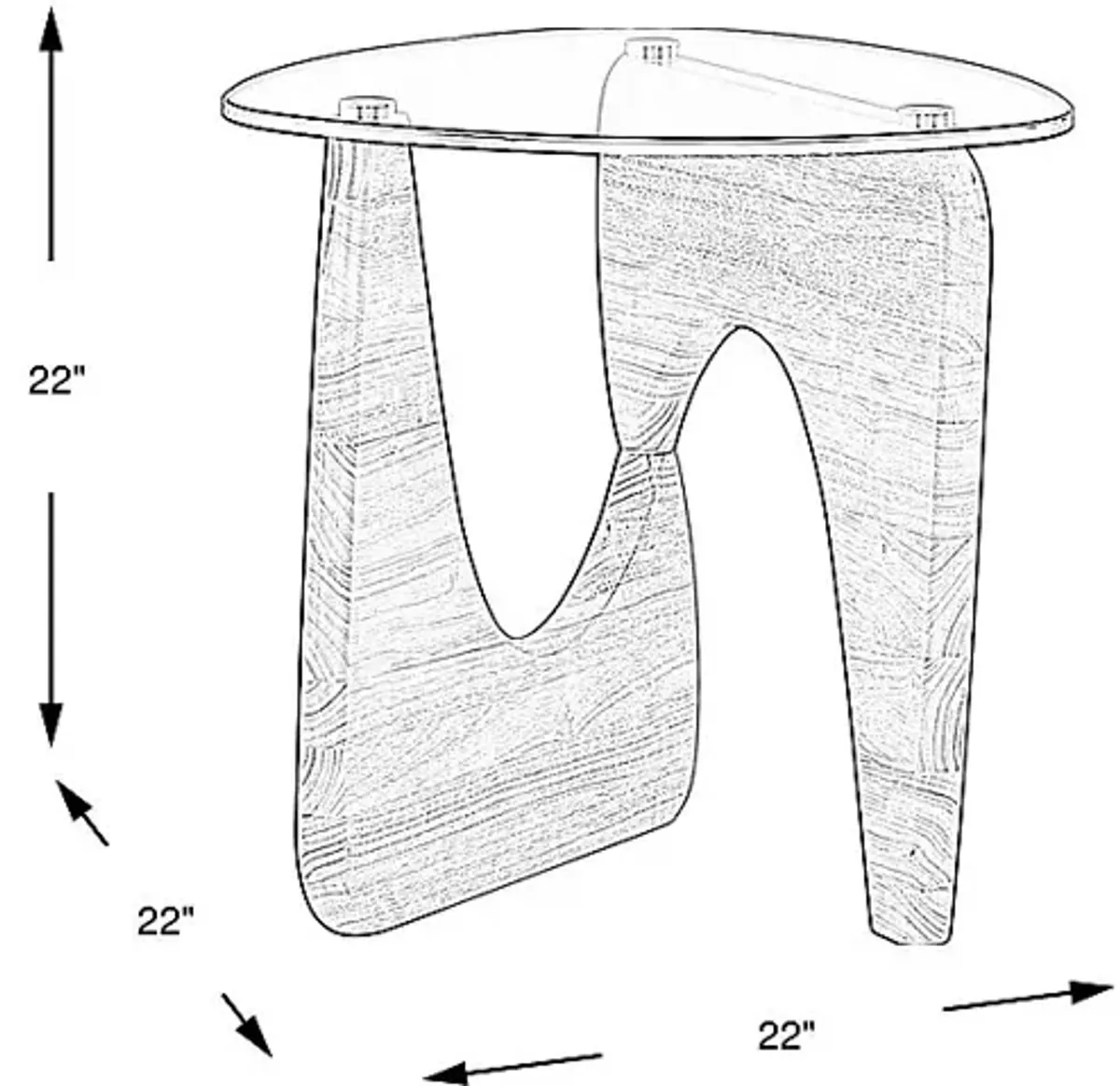 Candela Tan End Table