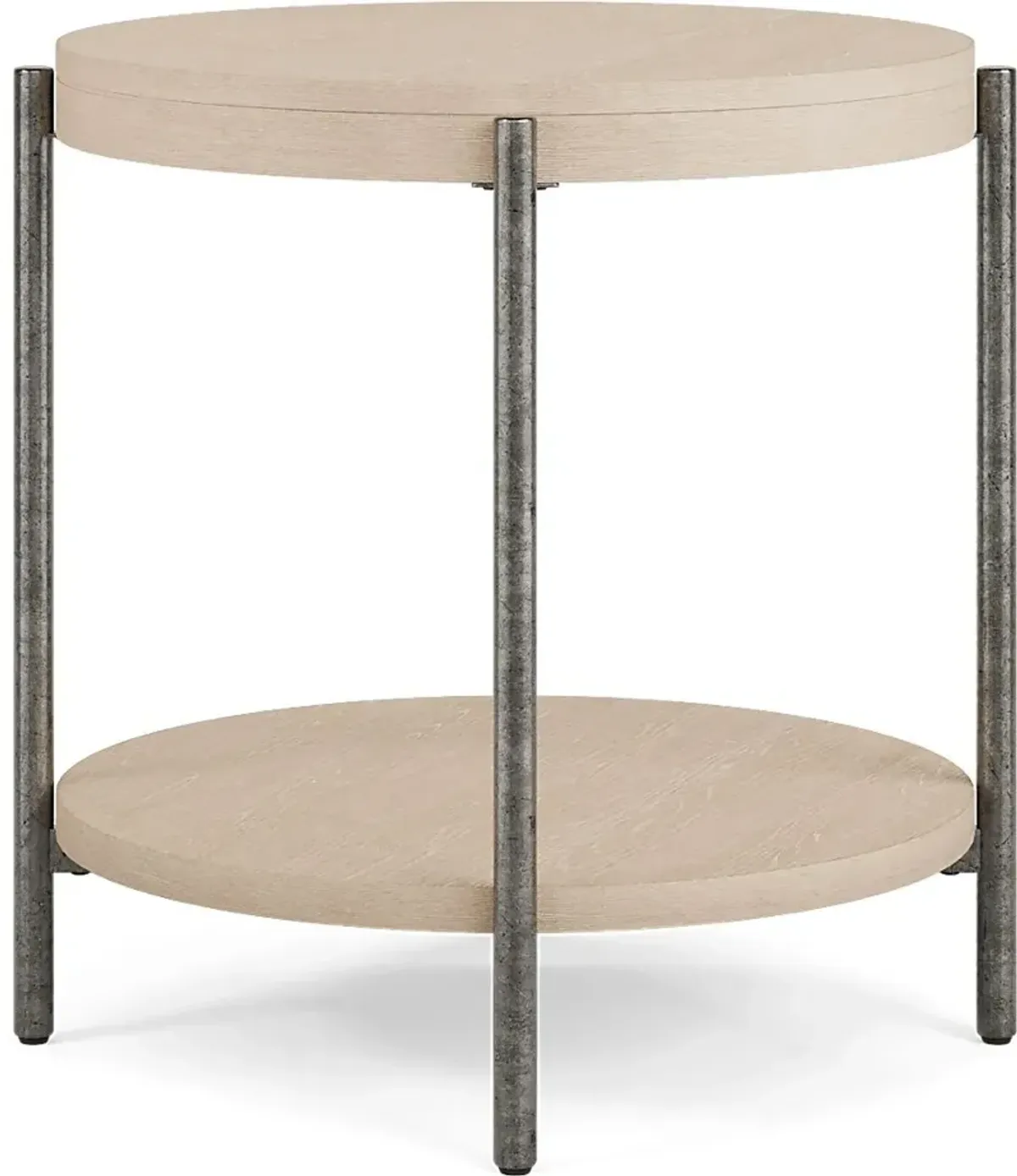 Cheshire Gray Round End Table