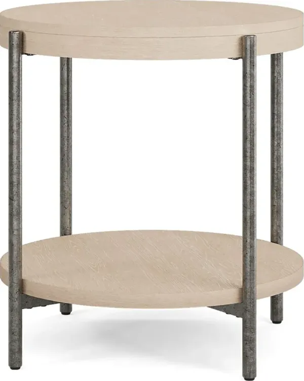 Cheshire Gray Round End Table