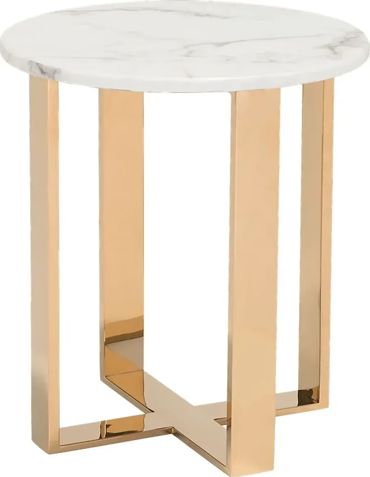 Shenley Trace White End Table