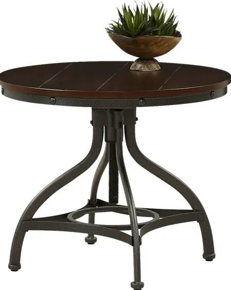 Industrial Place II Cherry Adjustable End Table
