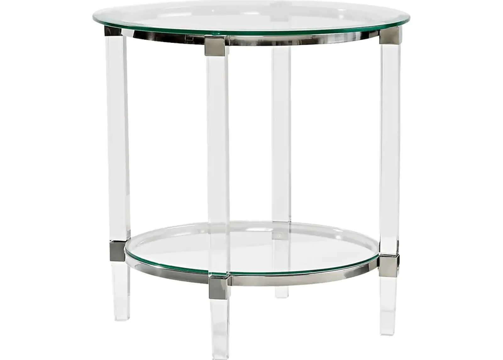 Varna Silver Round End Table