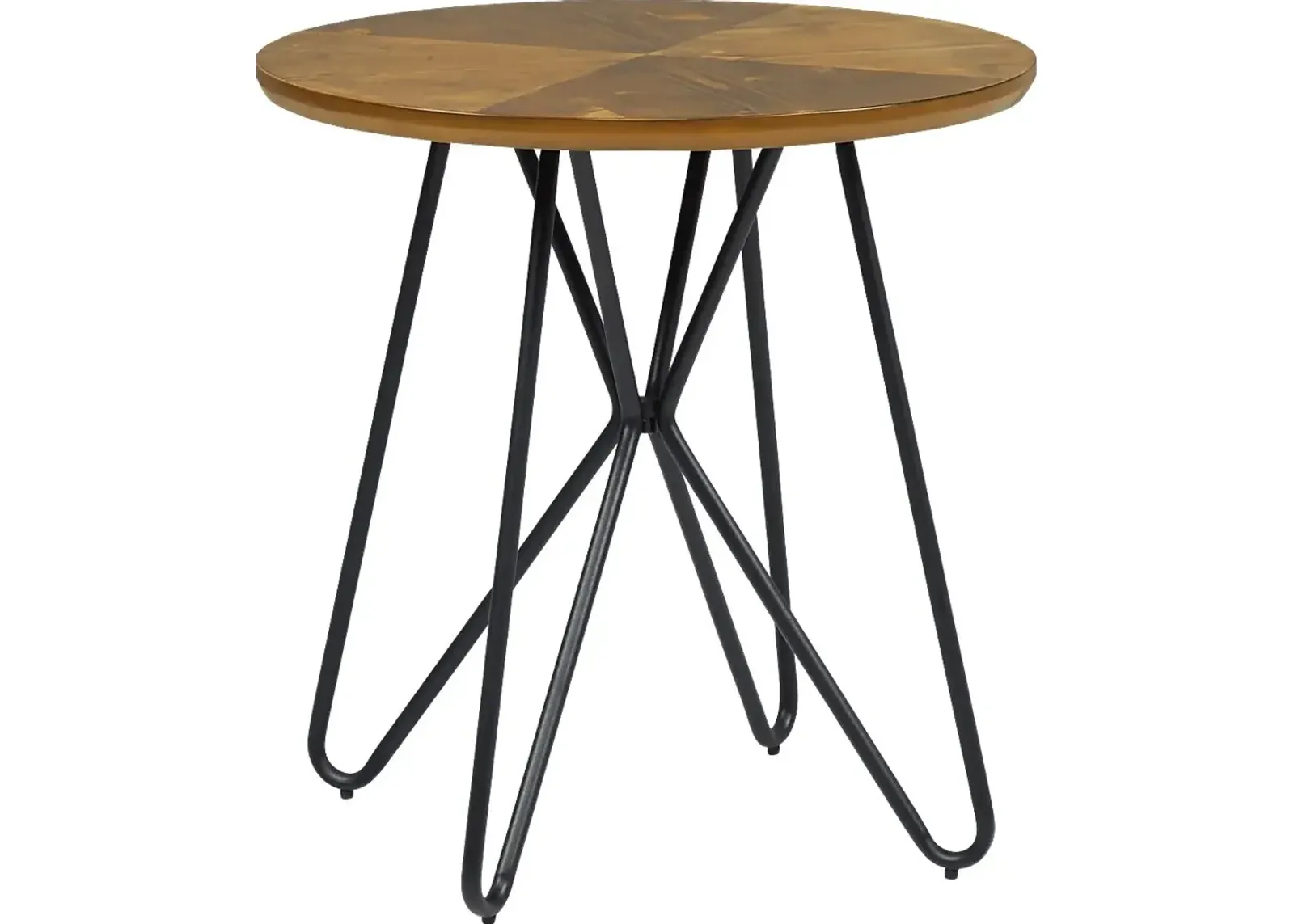 Galvin Brown Round End Table