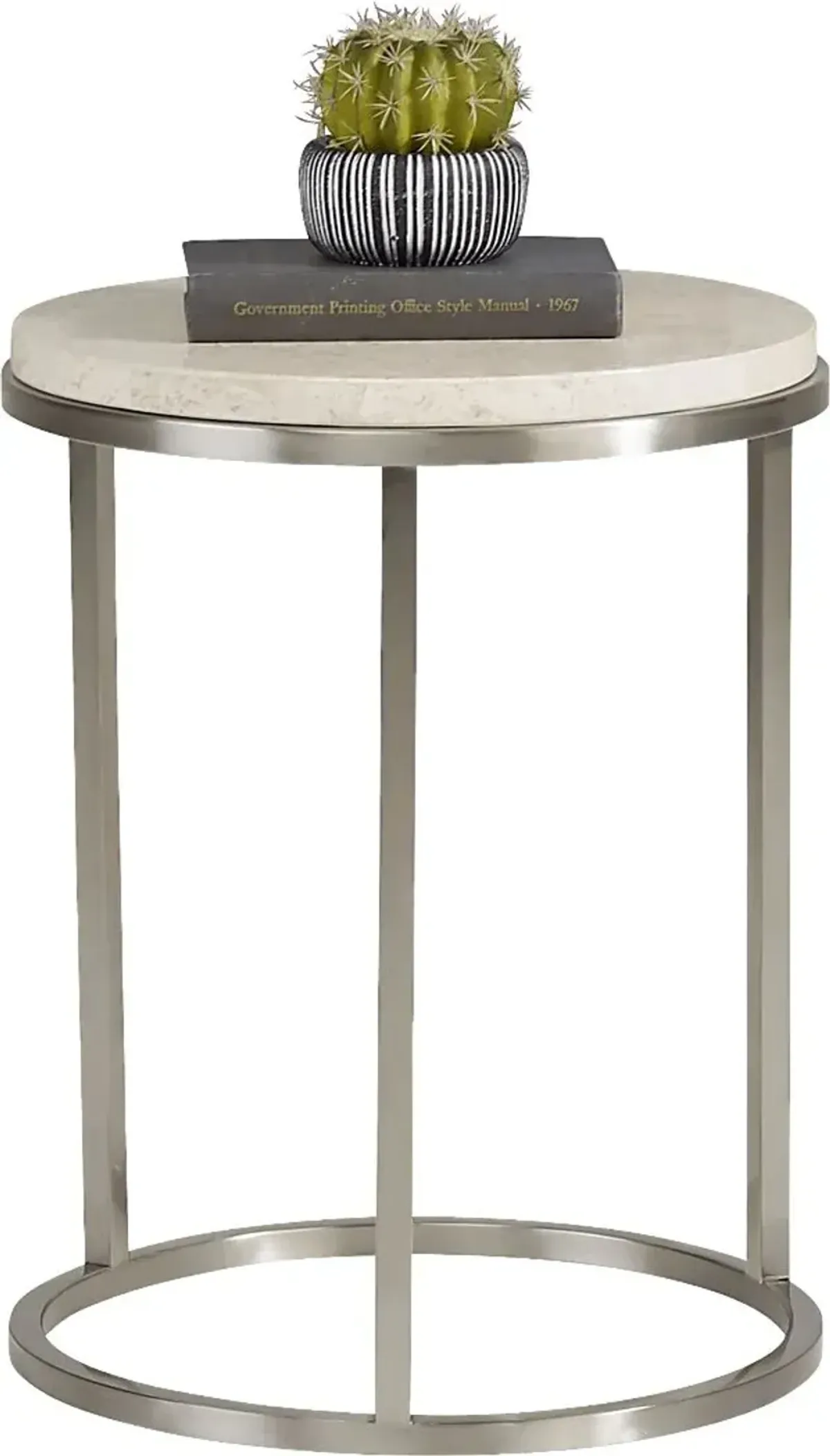 Eldren Tobacco Chairside Table