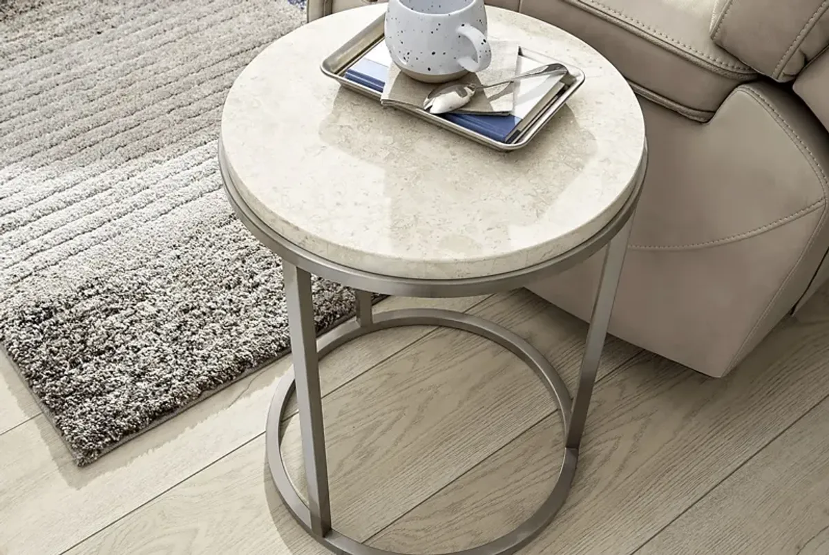 Eldren Tobacco Chairside Table