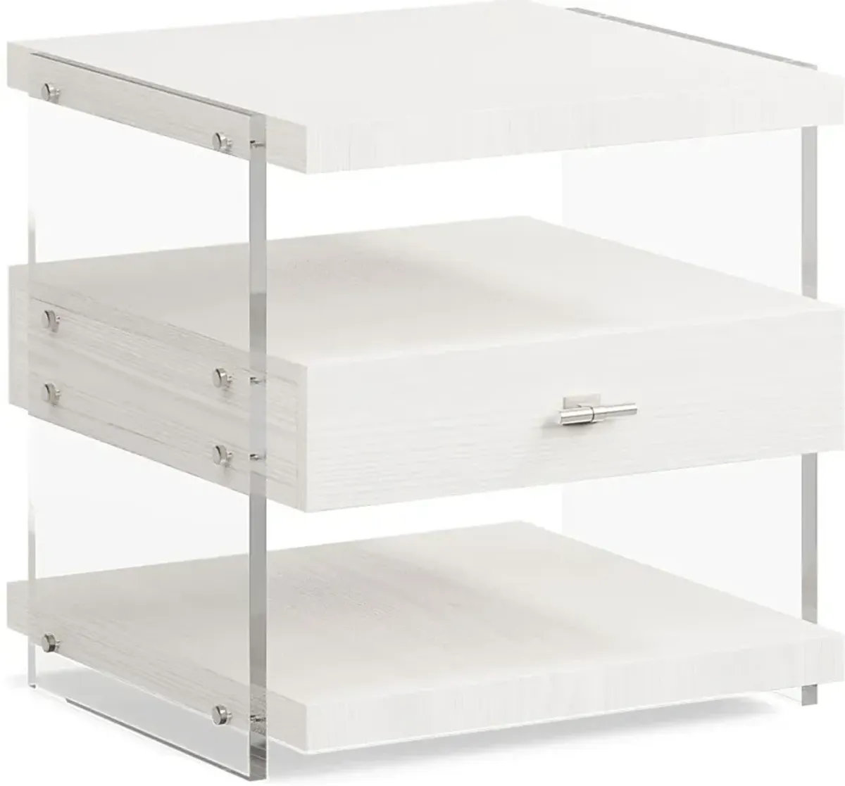 Aruba White End Table