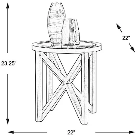 Kenshaw II Espresso End Table