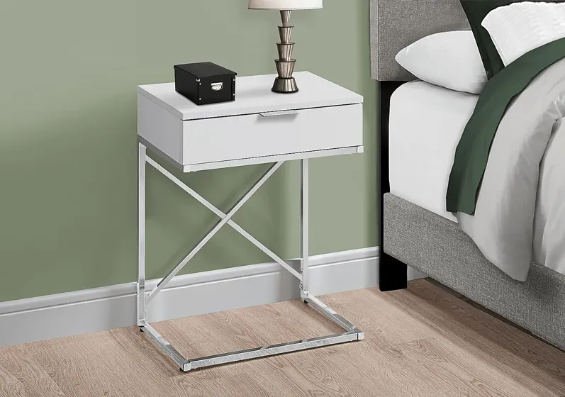 Wauford White Accent Table