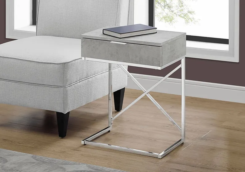 Wauford Gray Accent Table