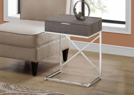 Wauford Taupe Accent Table