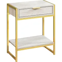 Berrien Gold Accent Table