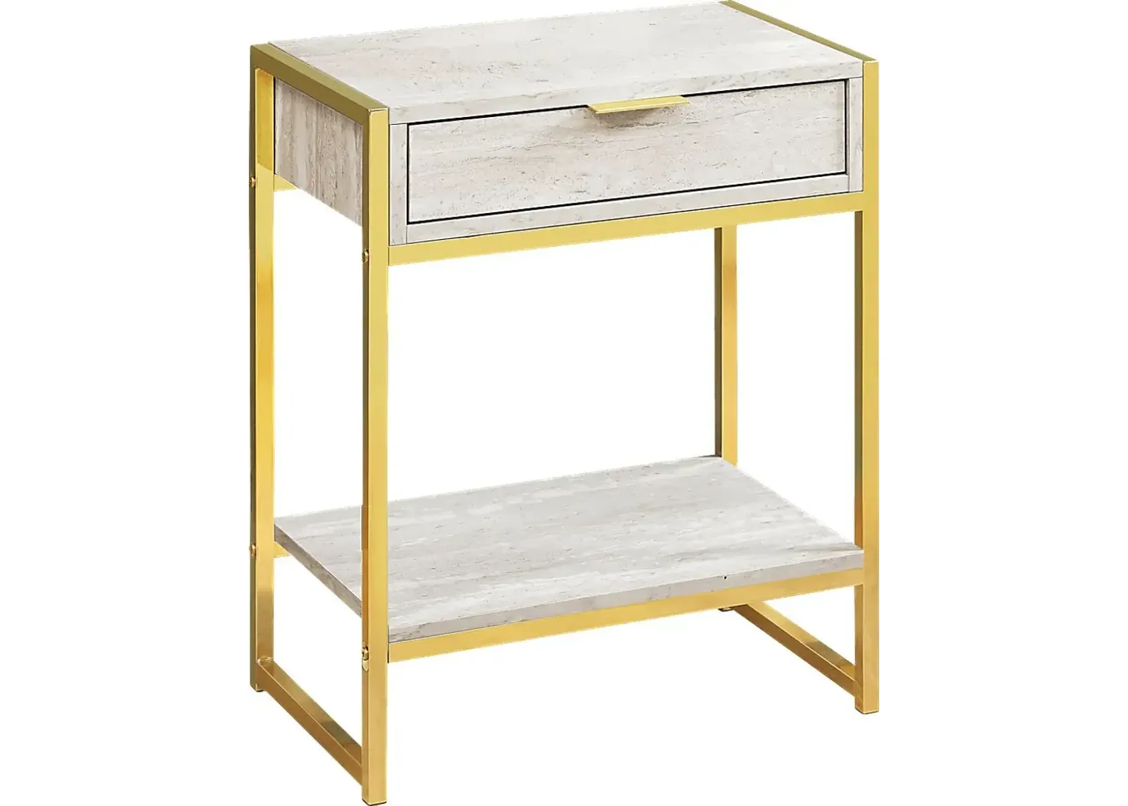 Berrien Gold Accent Table