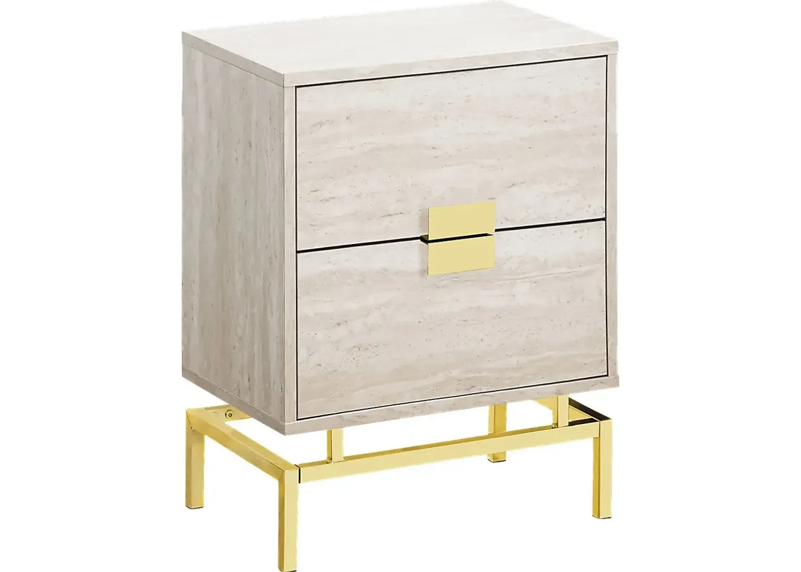 Cove Points Gold Accent Table