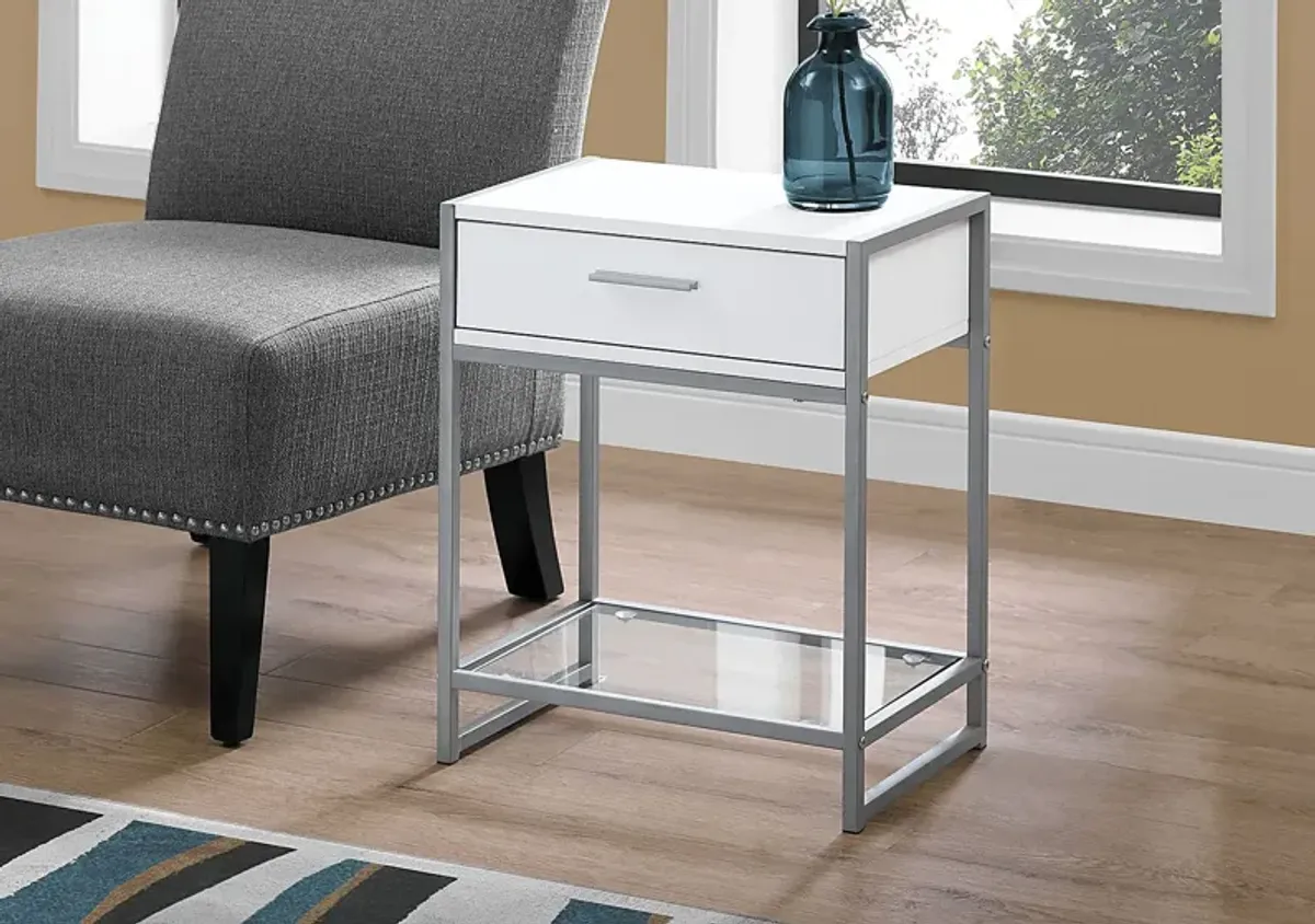 Bandiwood White Accent Table