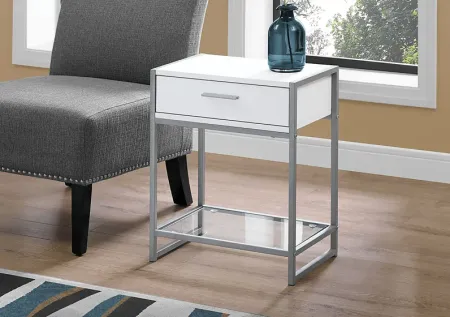 Bandiwood White Accent Table