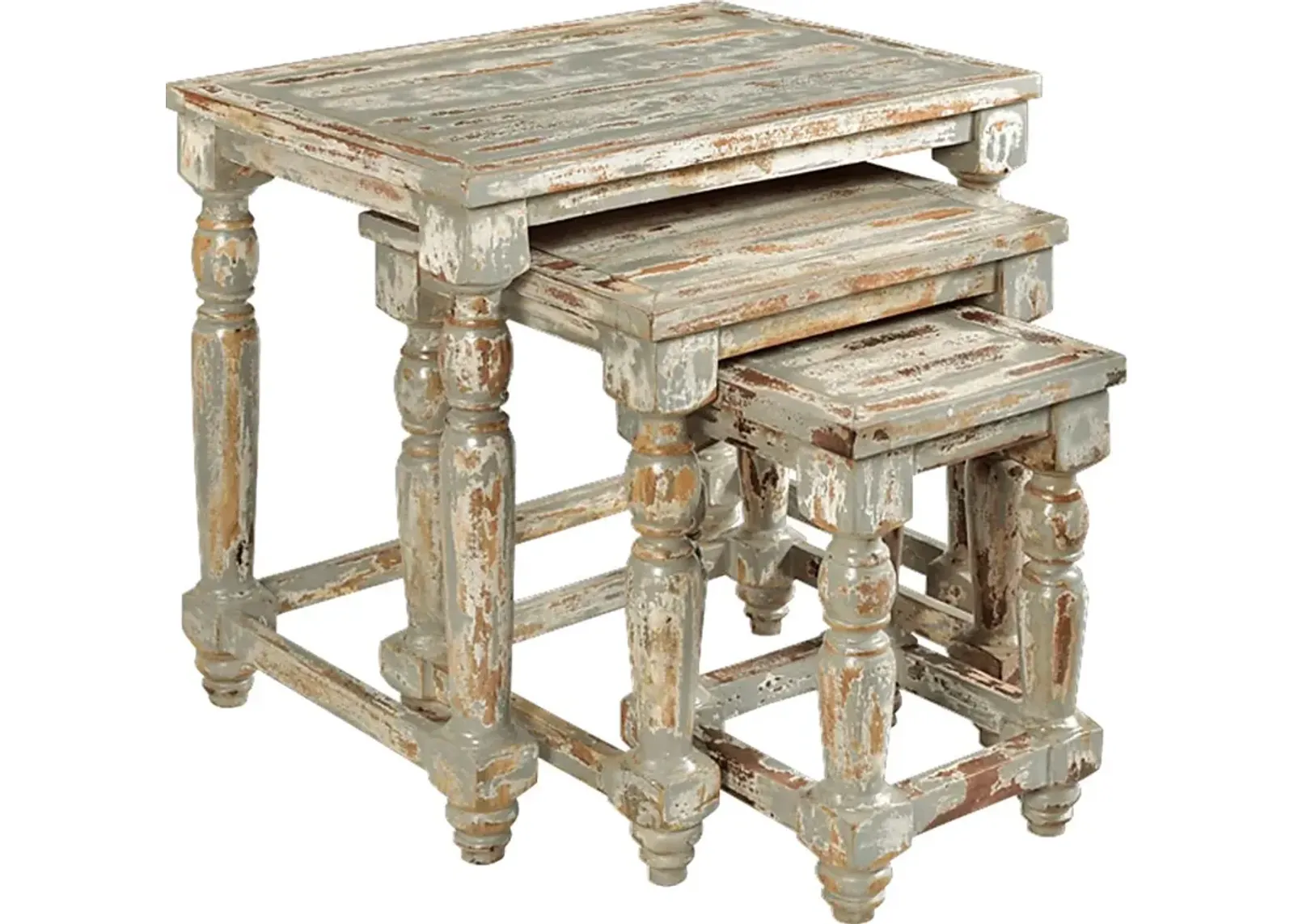 Whitefriar Gray Nesting Tables, Set of 3