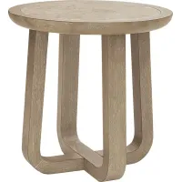 Canyon Sand End Table with Stone Top