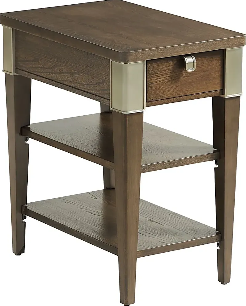 Accendry Brown Chairside Table