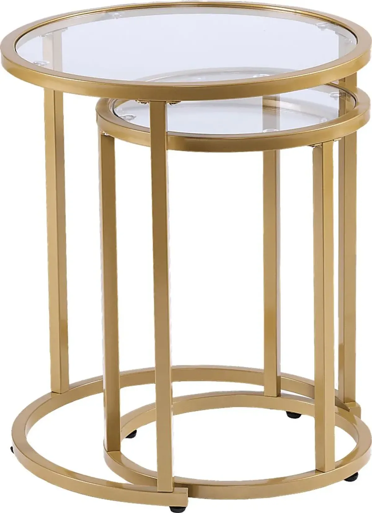 Edlie Gold Nesting Tables, Set of 2