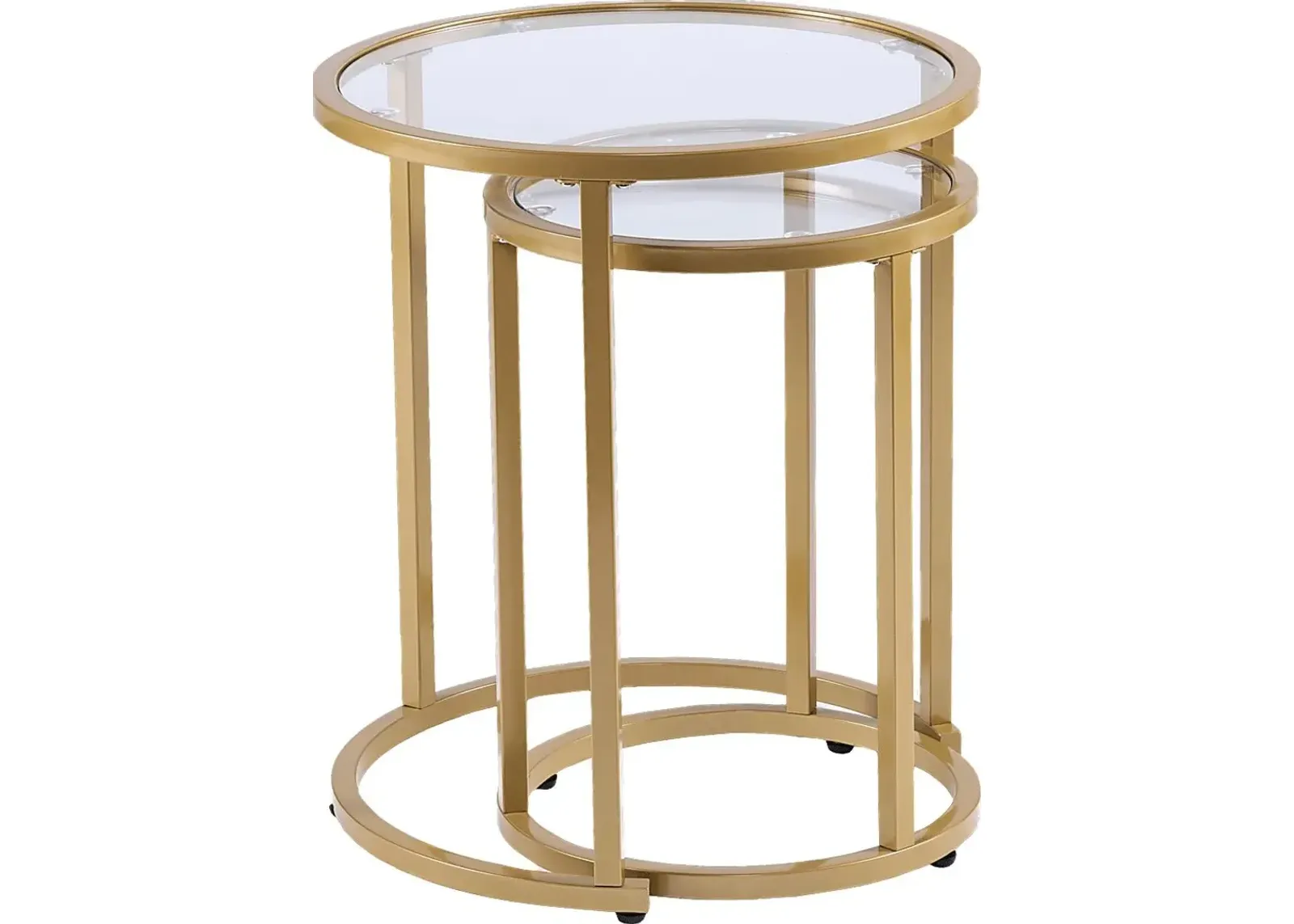 Edlie Gold Nesting Tables, Set of 2