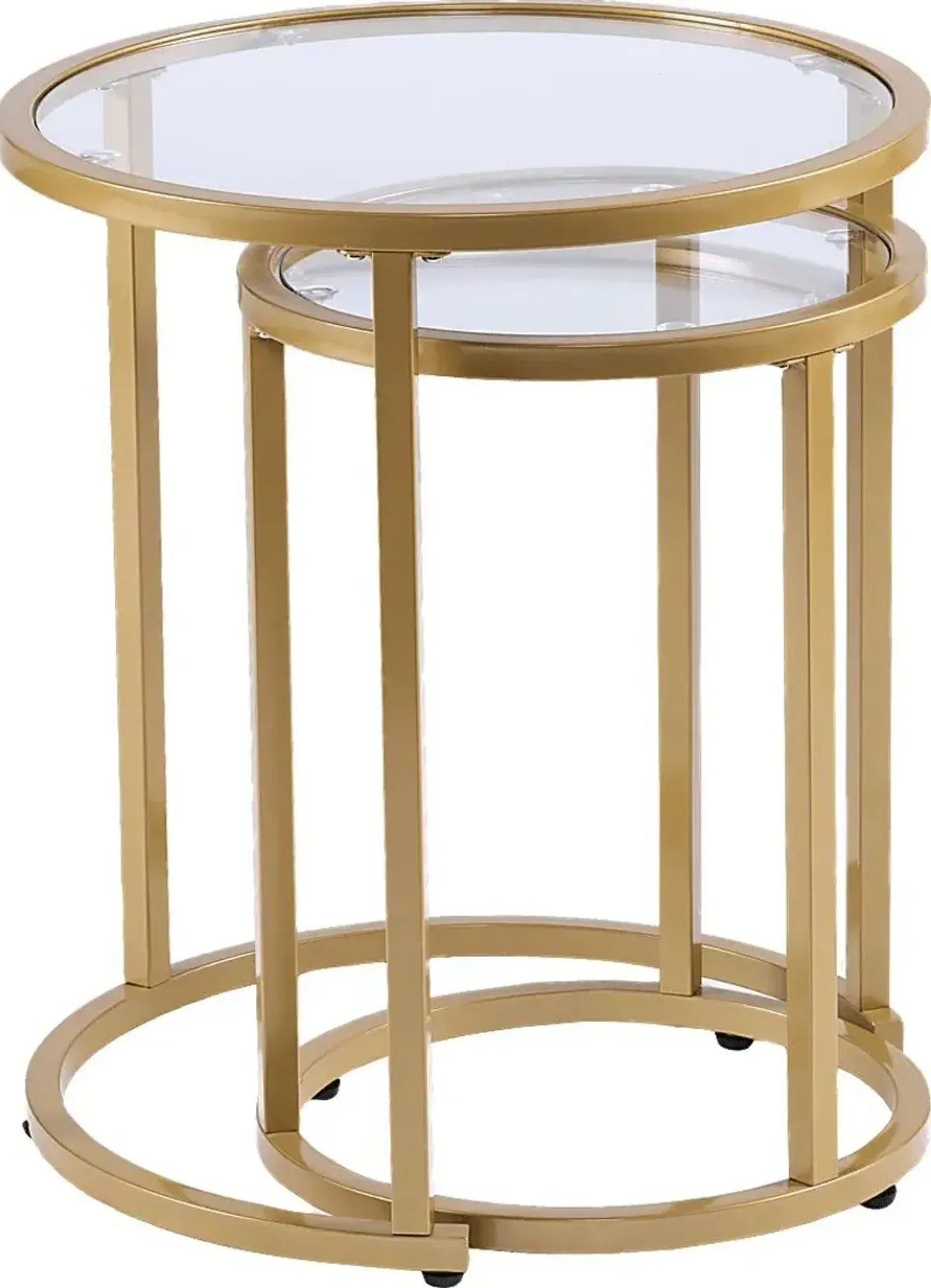 Edlie Gold Nesting Tables, Set of 2