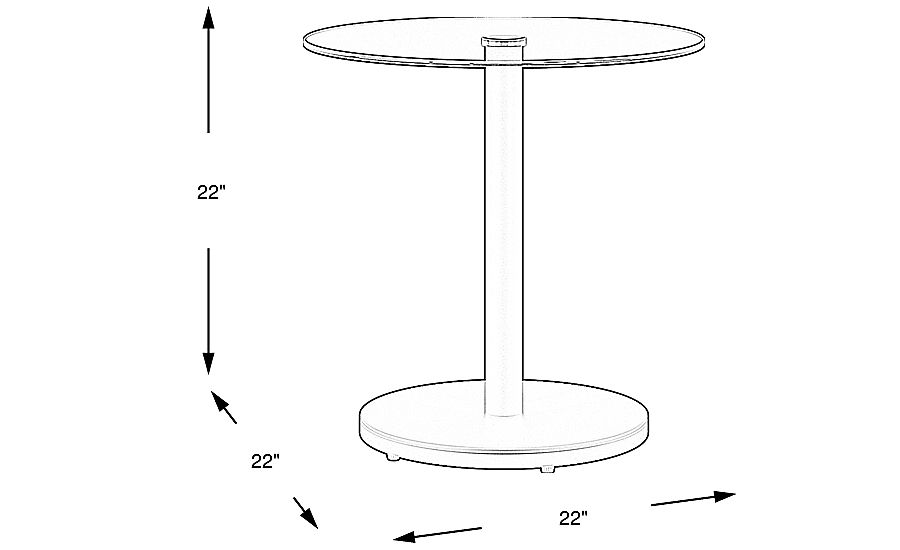 Charmaine Black End Table