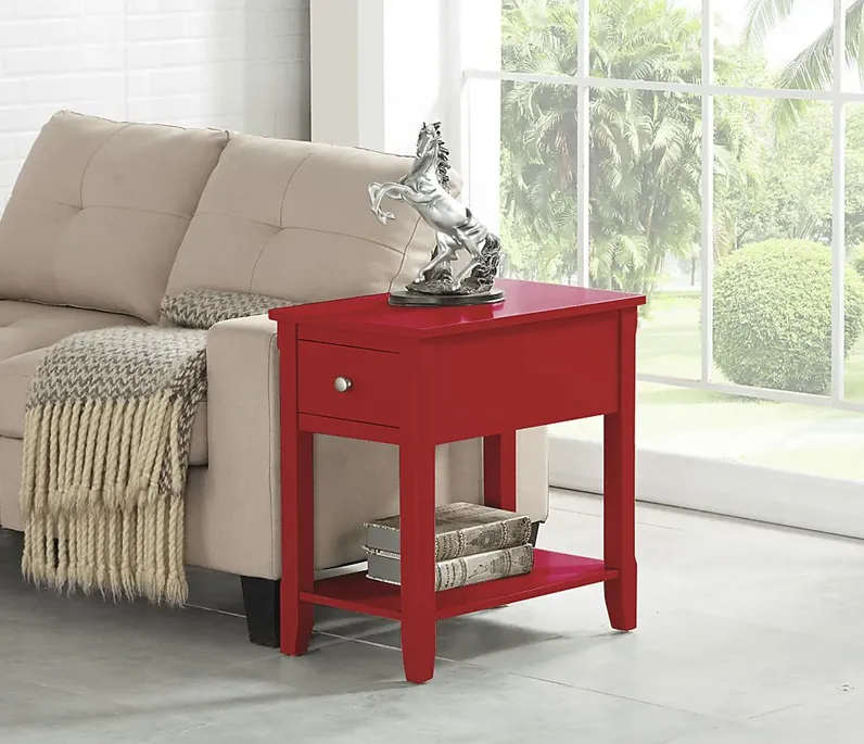 Ardale Red Accent Table