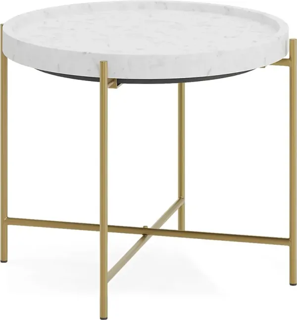 Slabtown Gold End Table