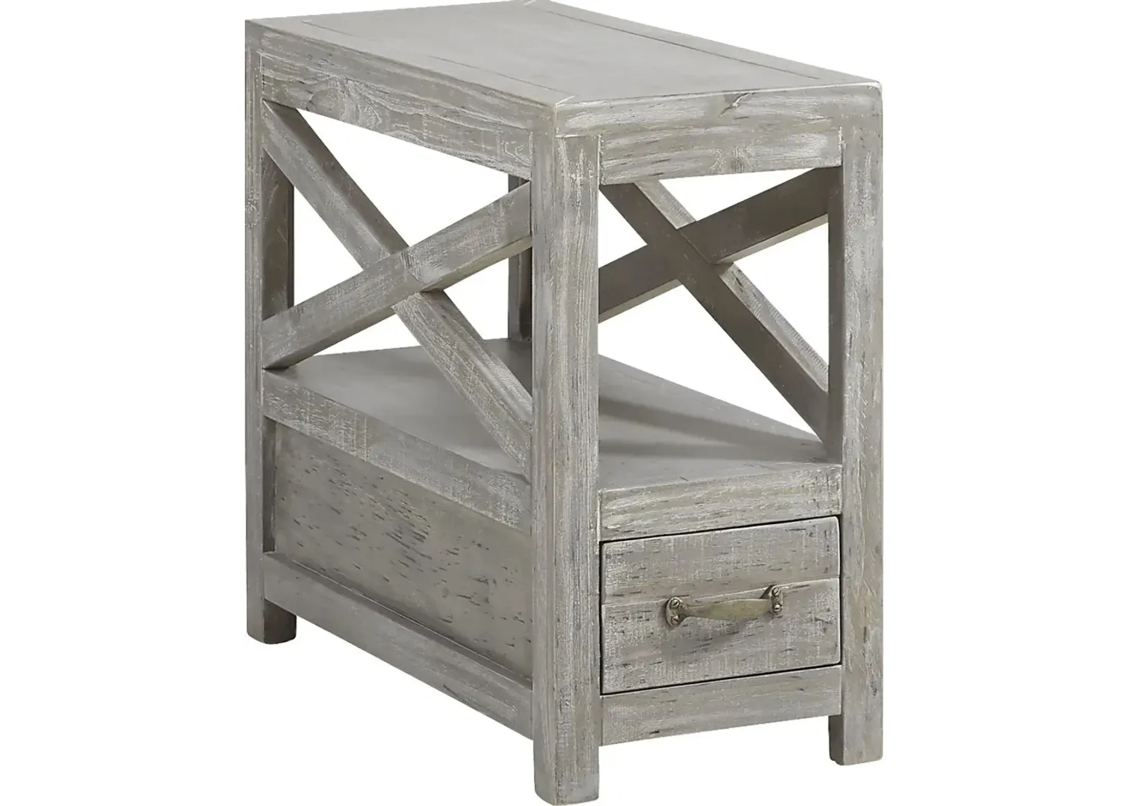 Savenay Gray Chairside Table