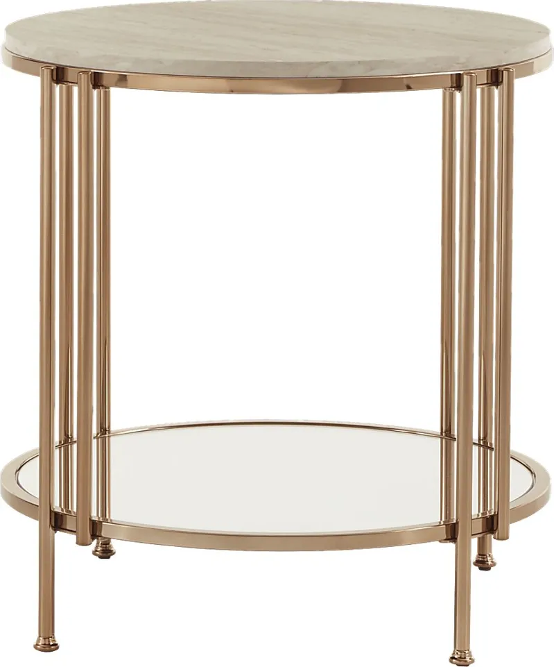 Clairview Gold End Table